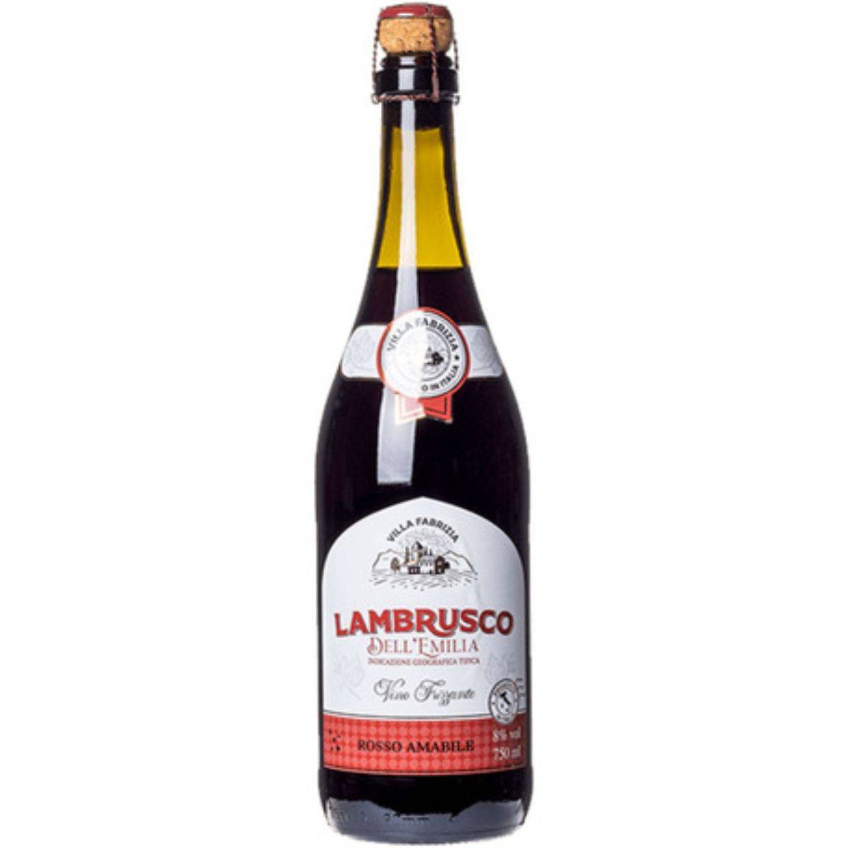 Vinho Tinto Italiano Villa Fabrizia Lambrusco Amabile 750ml