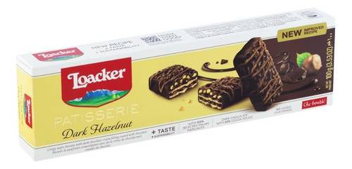 Biscoito Loacker Gran Patisserie Dark Hazelnut 100g