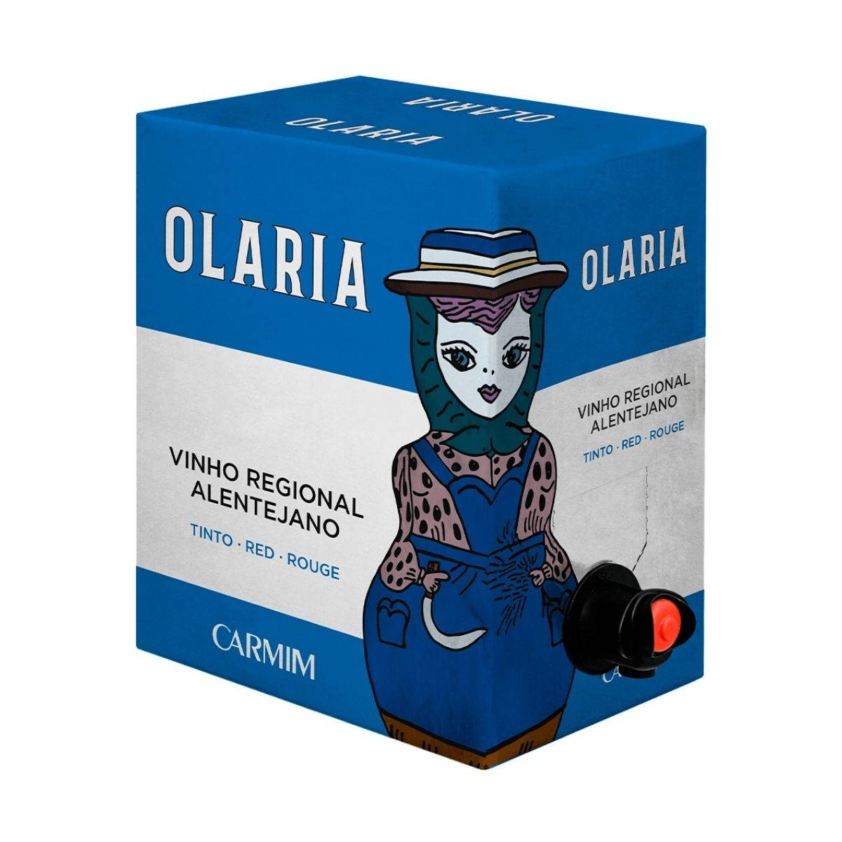 Vinho Tinto Português Carmim Olaria Bag In Box 5L