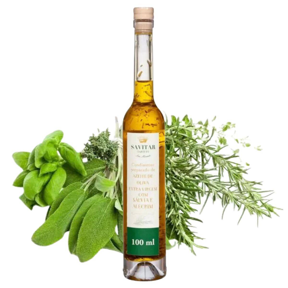 Azeite Virgem De Oliva Com Salvia E Alecrim Savitar 100 Ml