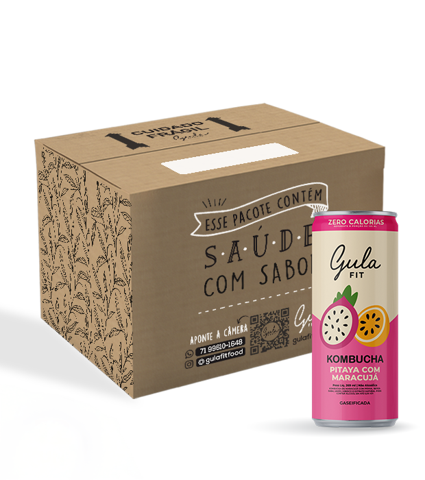 CAIXA KOMBUCHA PITAYA E MARACUJÁ – 269ML (12 un)