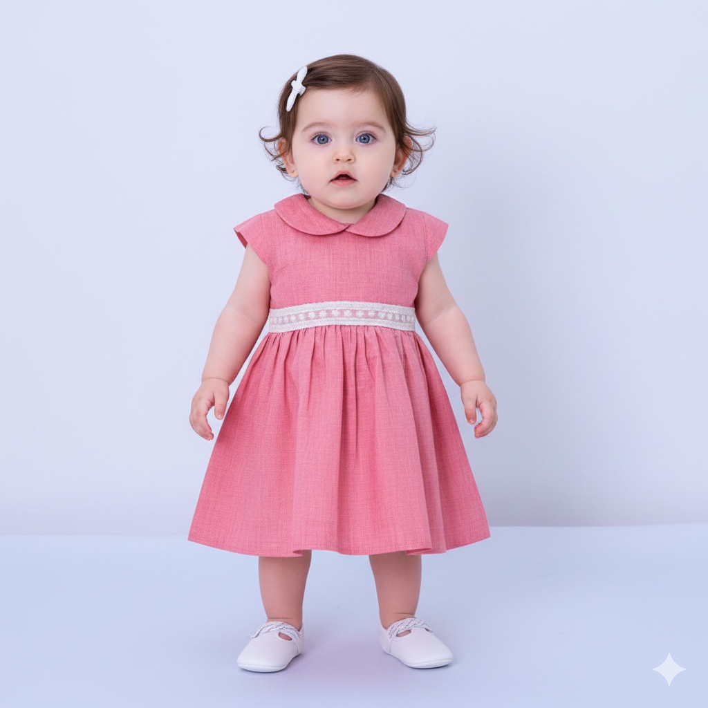 Vestido Infantil 100% Algodão - Carol