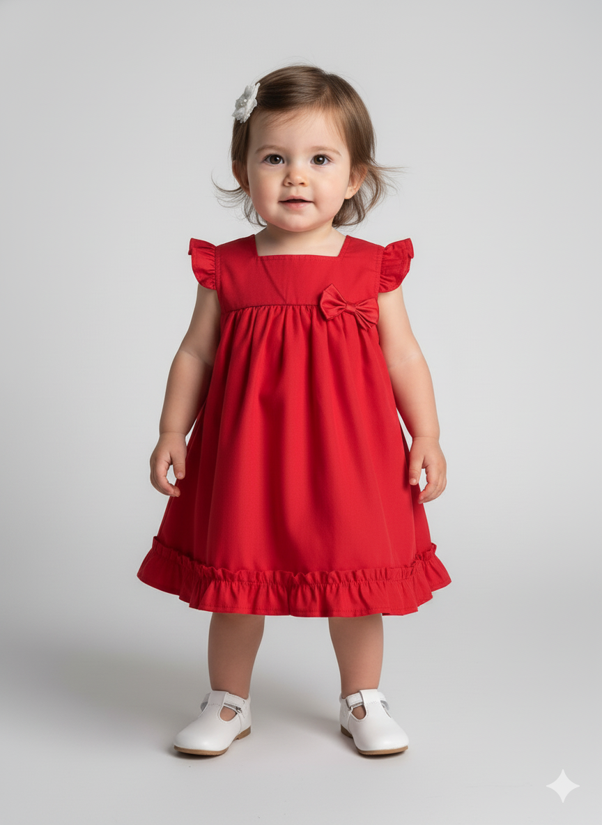 Vestido Infantil 100% Algodão - Ester 