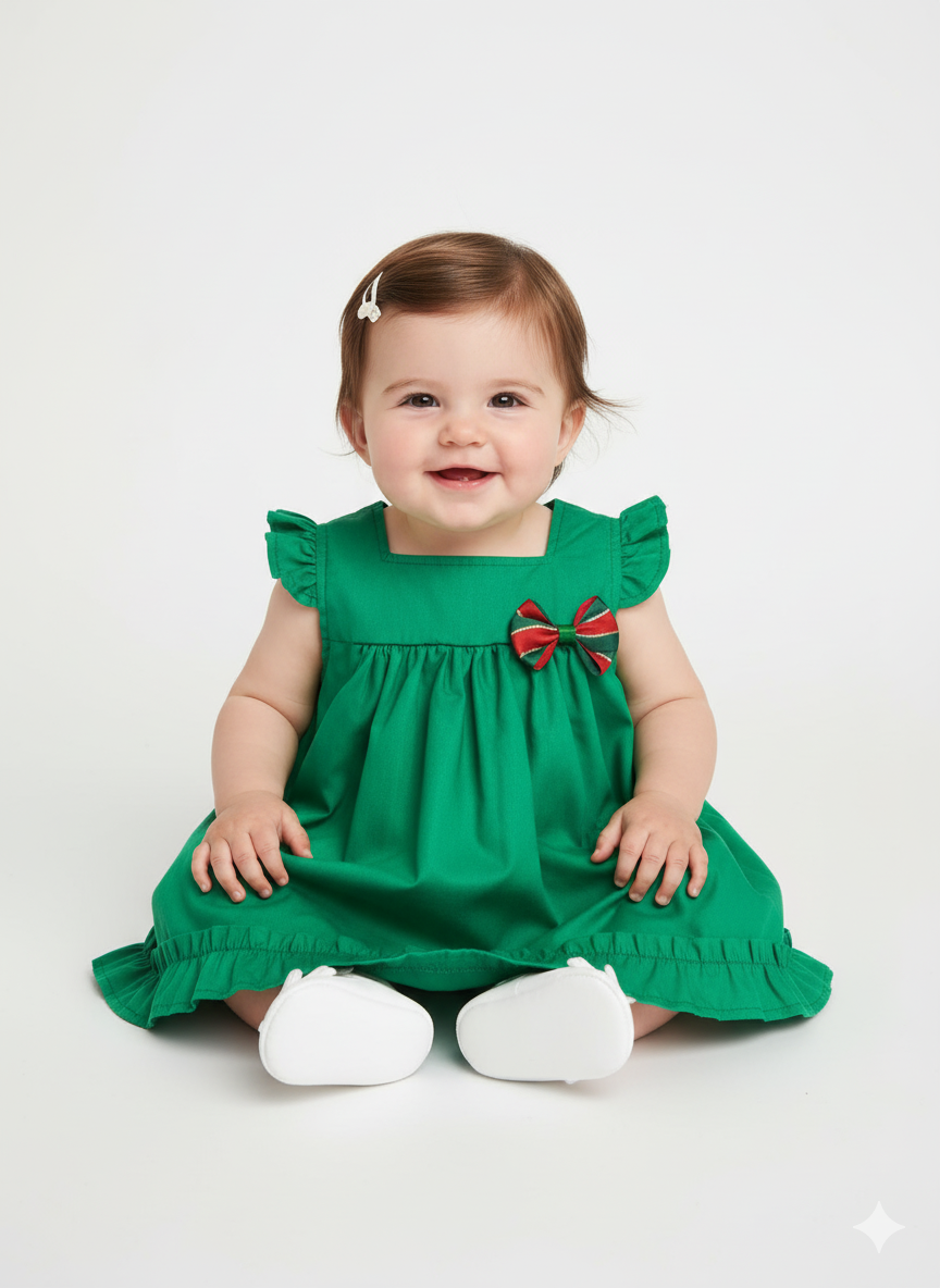 Vestido de Bebê 100% Algodão - Celina