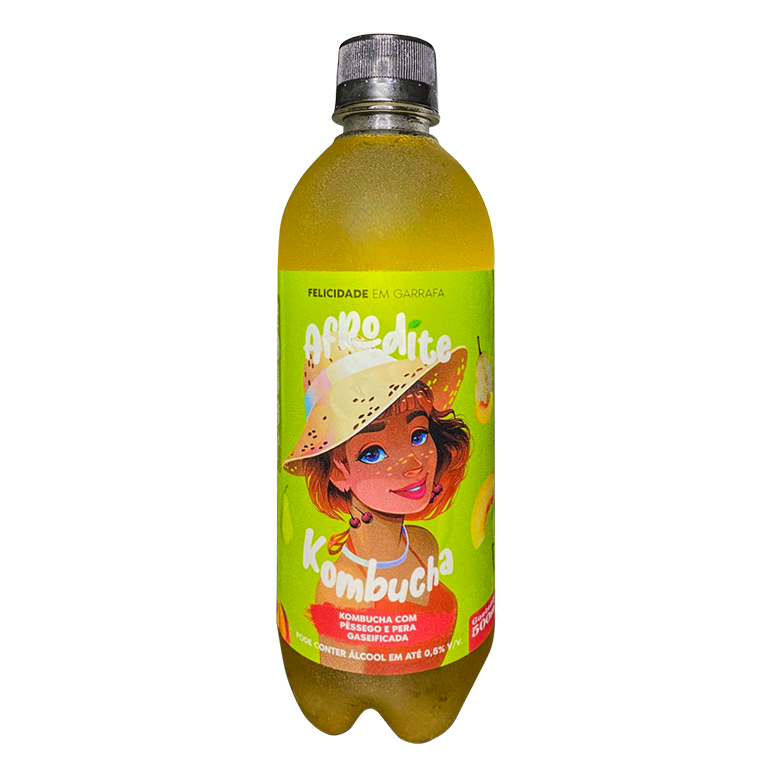 kombucha de Pêssego e Pera (500ml)