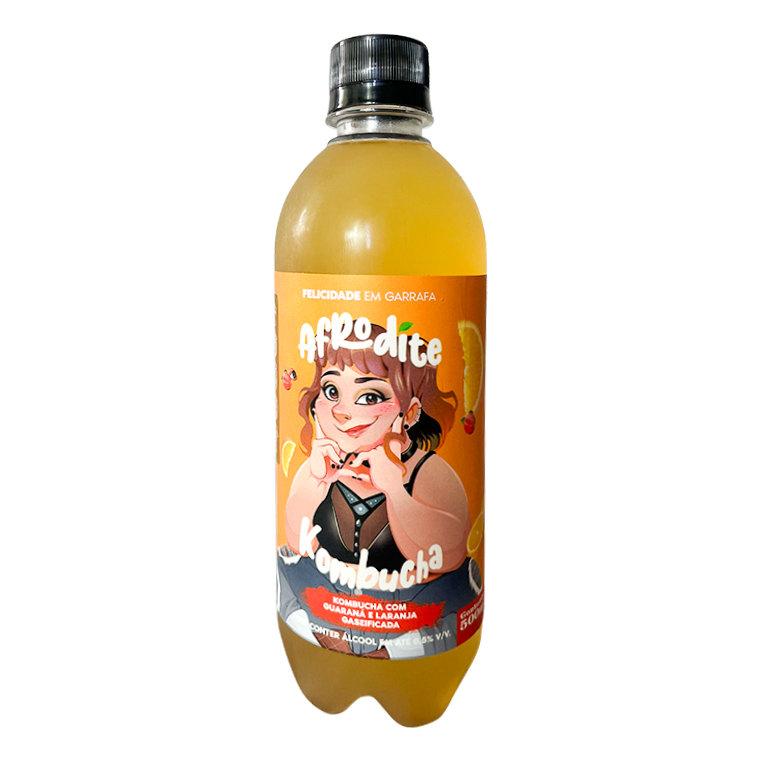 kombucha de Guaraná e Laranja (500ml)