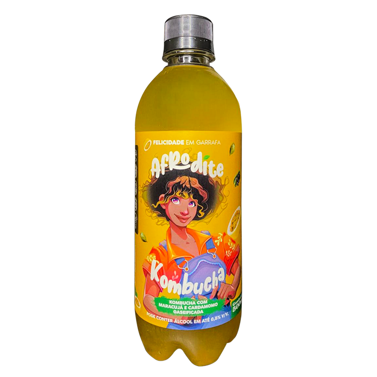 kombucha de Maracujá e Cardamomo (500ml)
