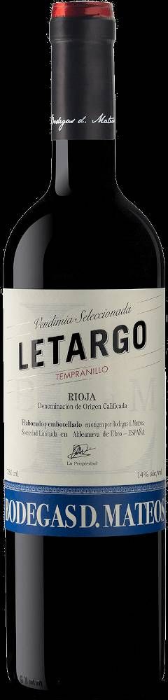 660324 - VINHO FINO TINTO SECO LETARGO TEMPRANILLO RIOJA 750ML SF 2024