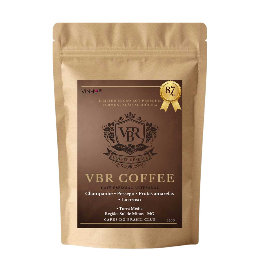 Café VBR Coffee Limited Micro Lot Fermentação Alcoólica Moído 250g