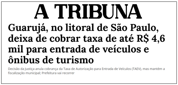 Manchete - A Tribuna