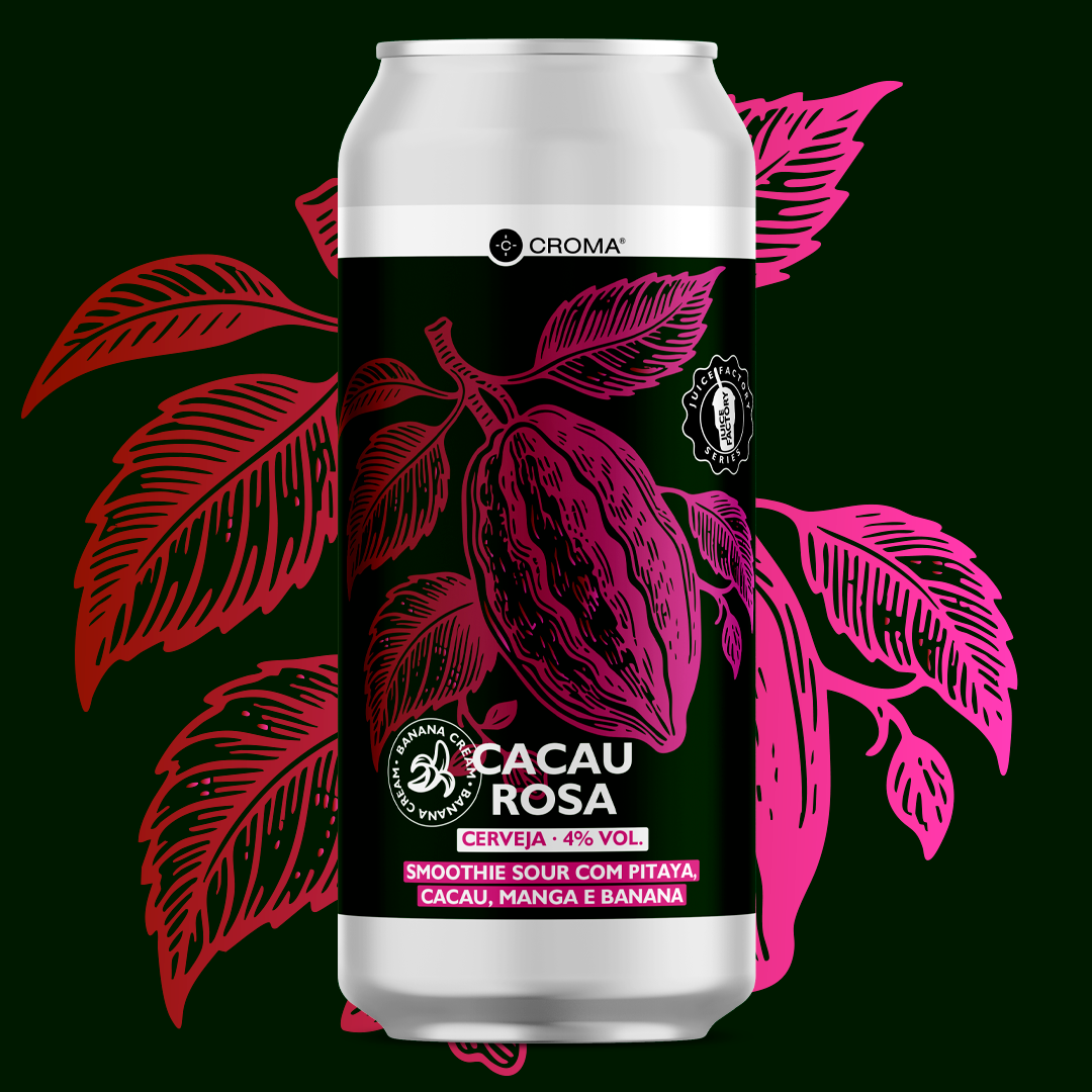 Cerveja Croma Cacau Rosa - 5% ABV - 473ml