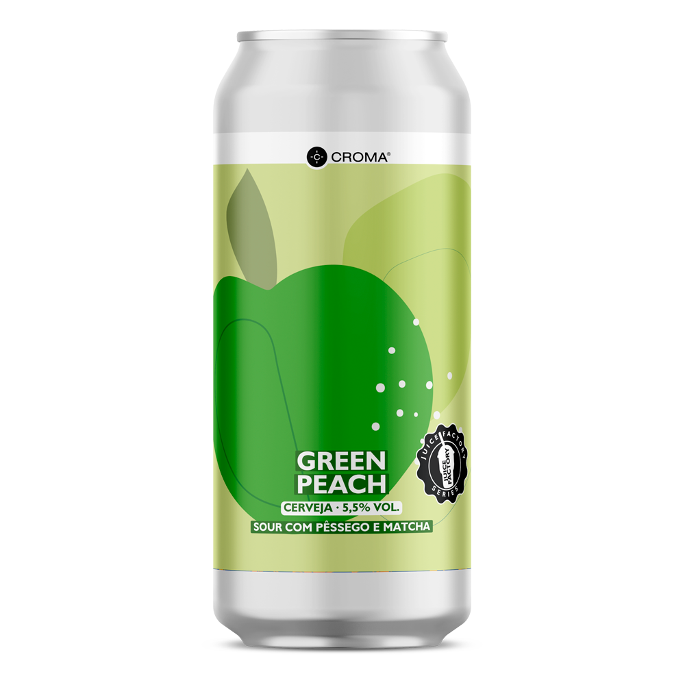 Cerveja Croma Green Peach - 5,5%  ABV - 473ml