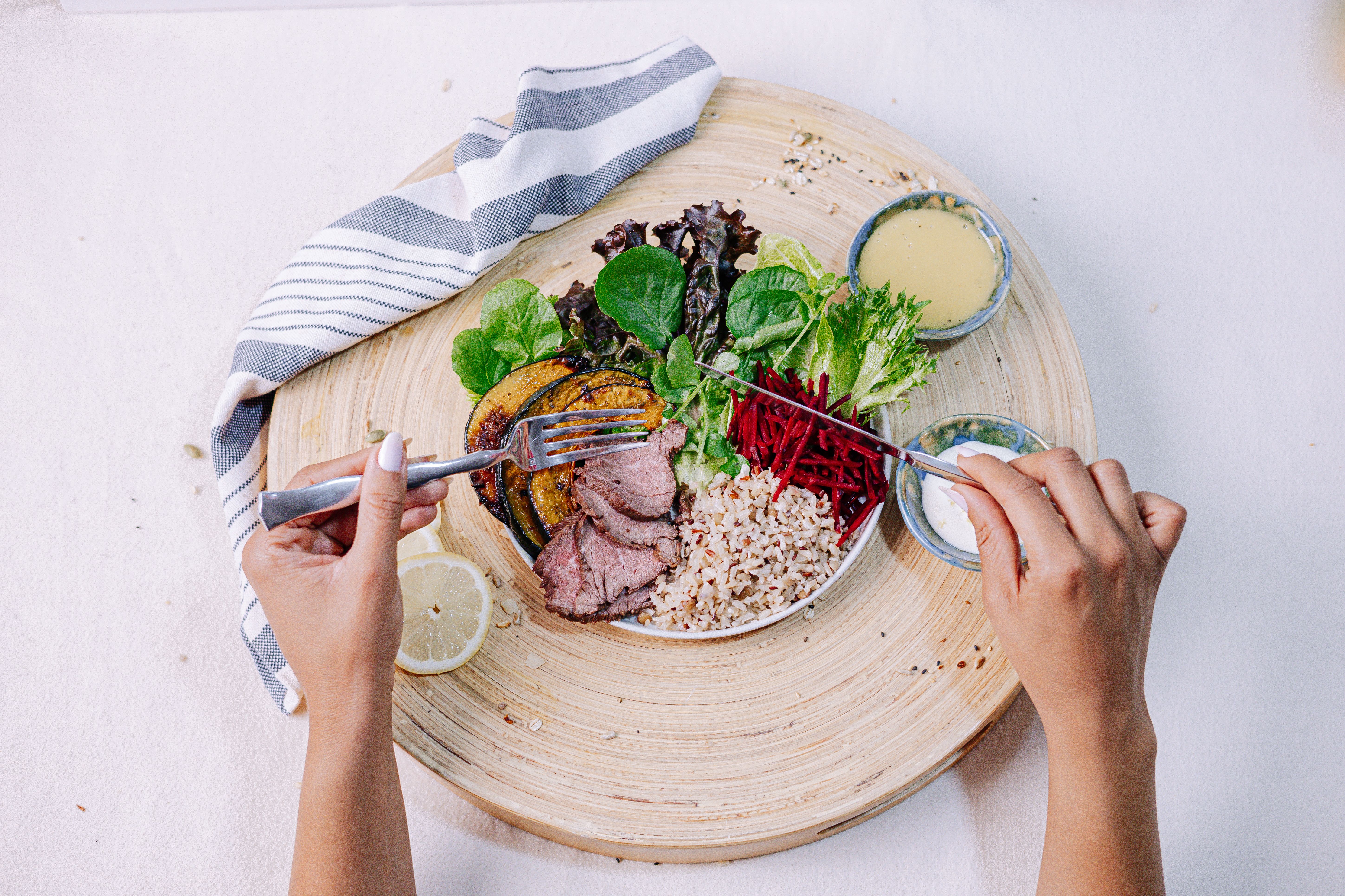 Salada 7 Grãos com Rosbife