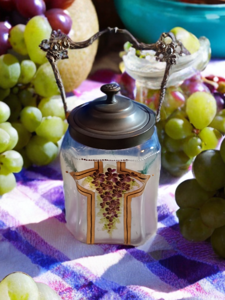 Biscoiteira original época Art Nouveau