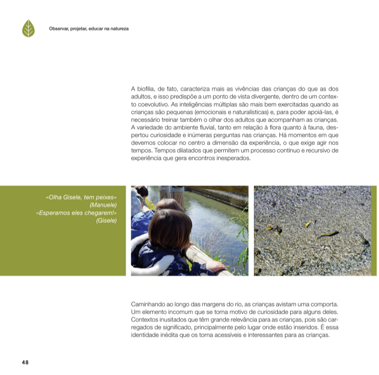 Observar, projetar, educar na natureza