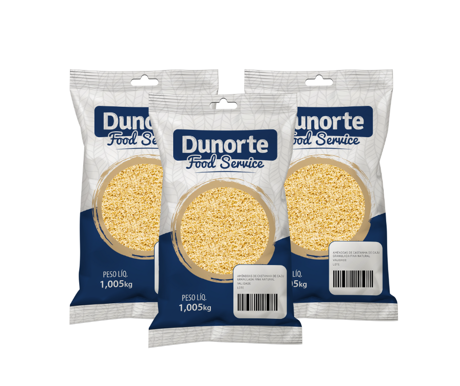 Kit Cast. Granulada Fina Natural (3un) - Food Service 1Kg