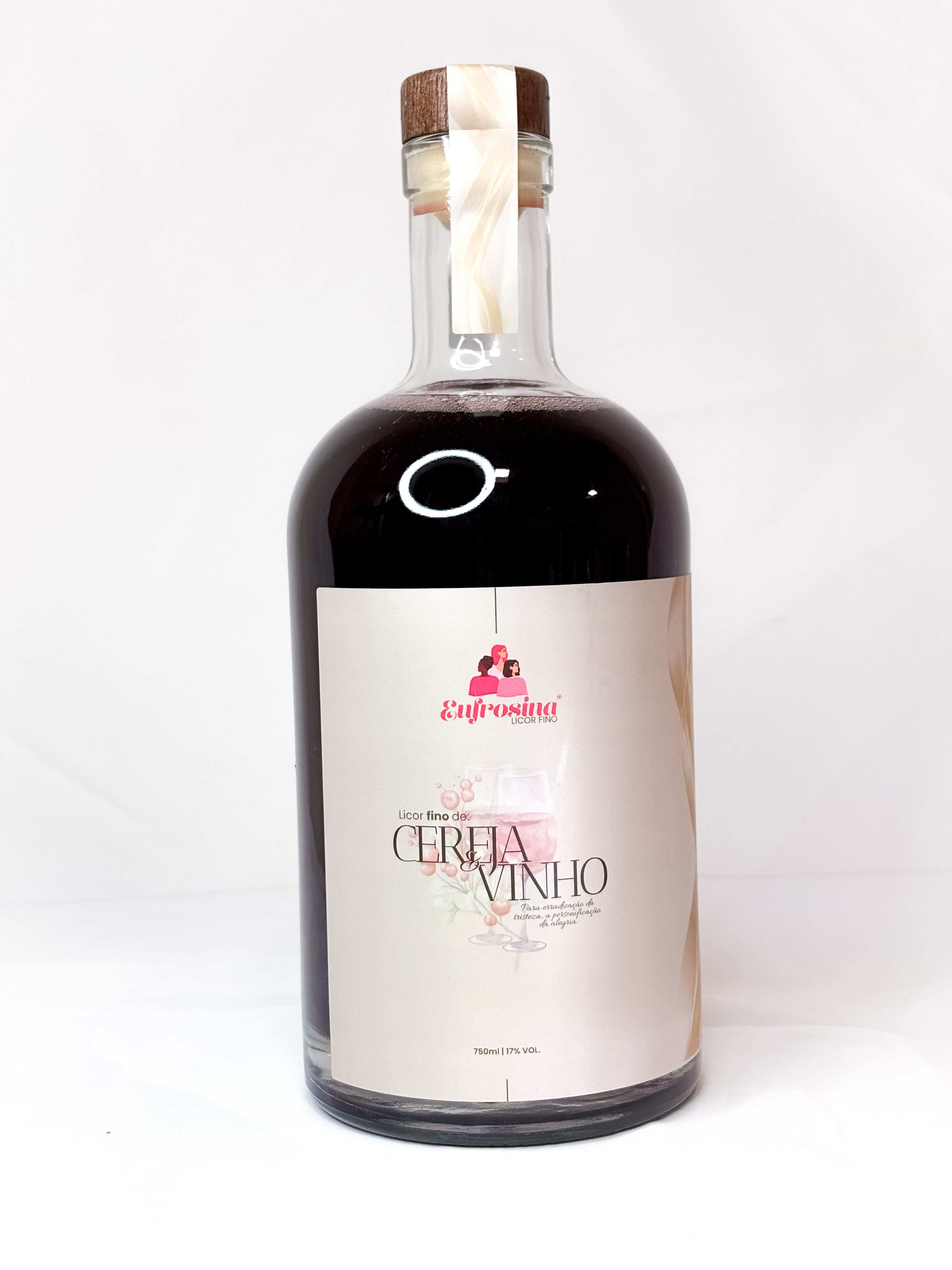Licor Fino Cereja e Vinho 750m