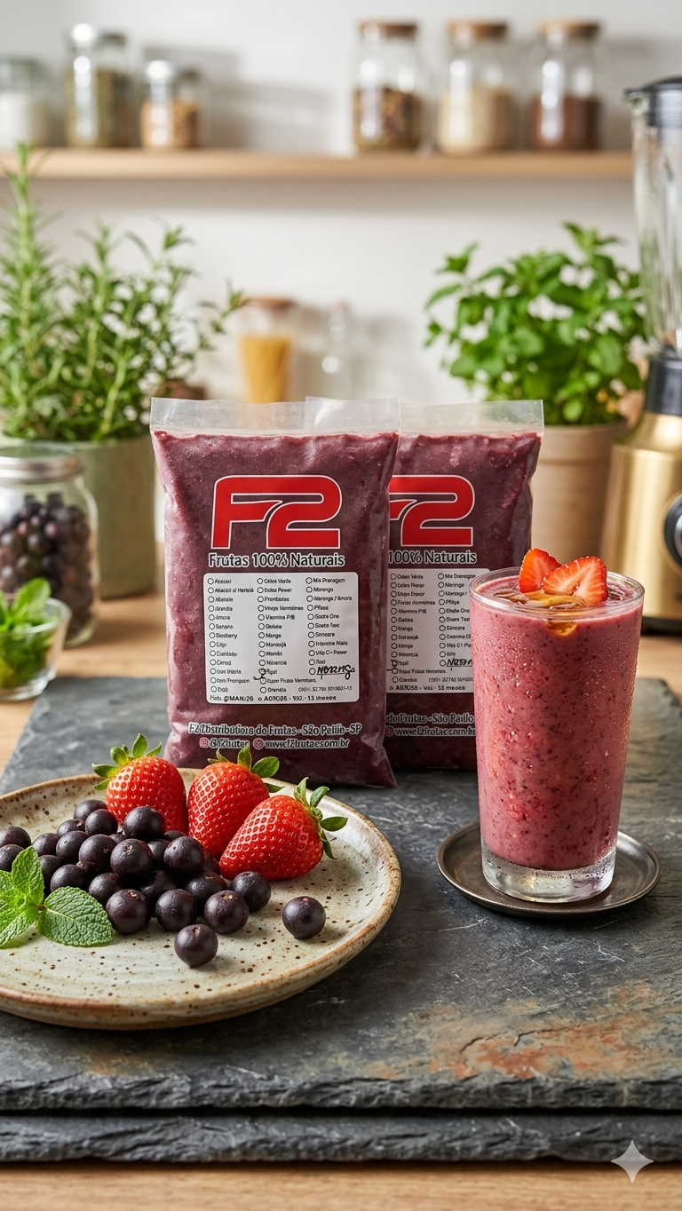 Açaí com morango - 5 Doses