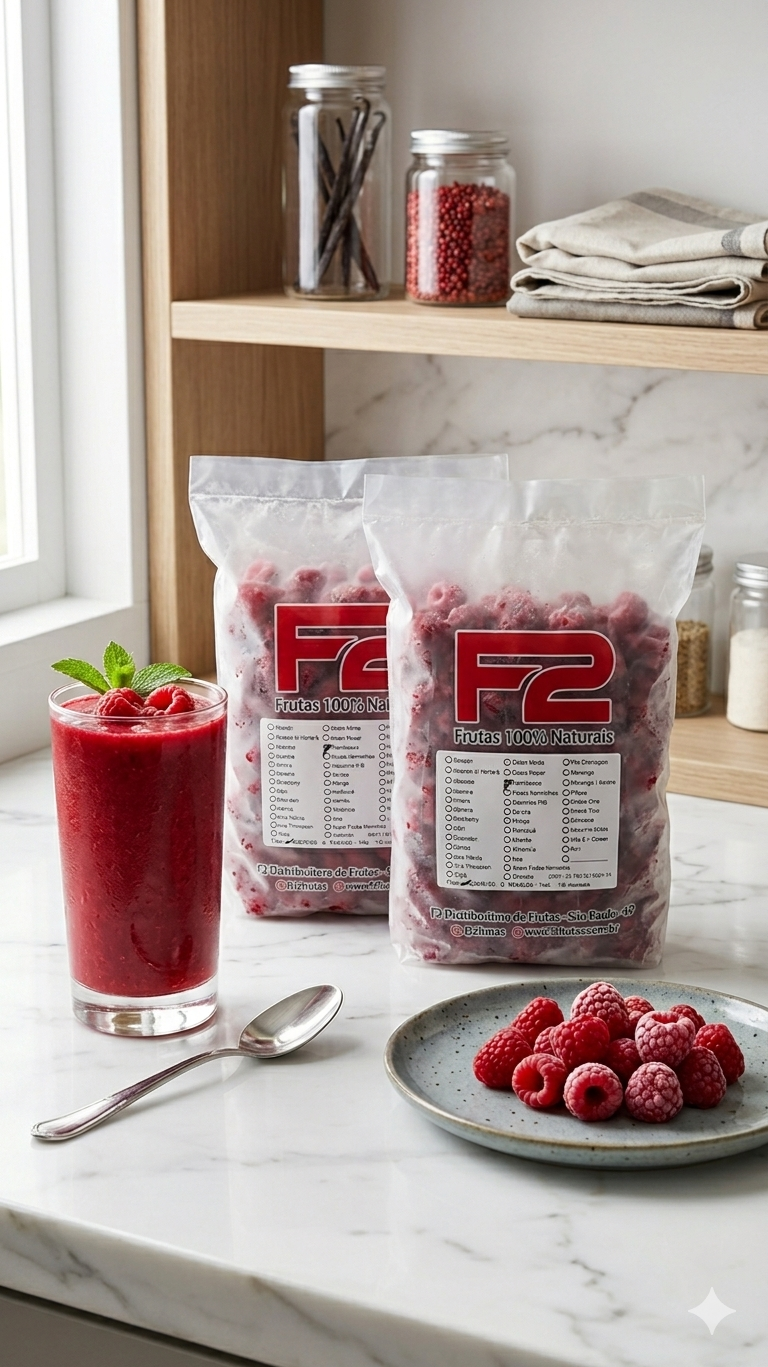 Framboesa - 10 Doses Congeladas