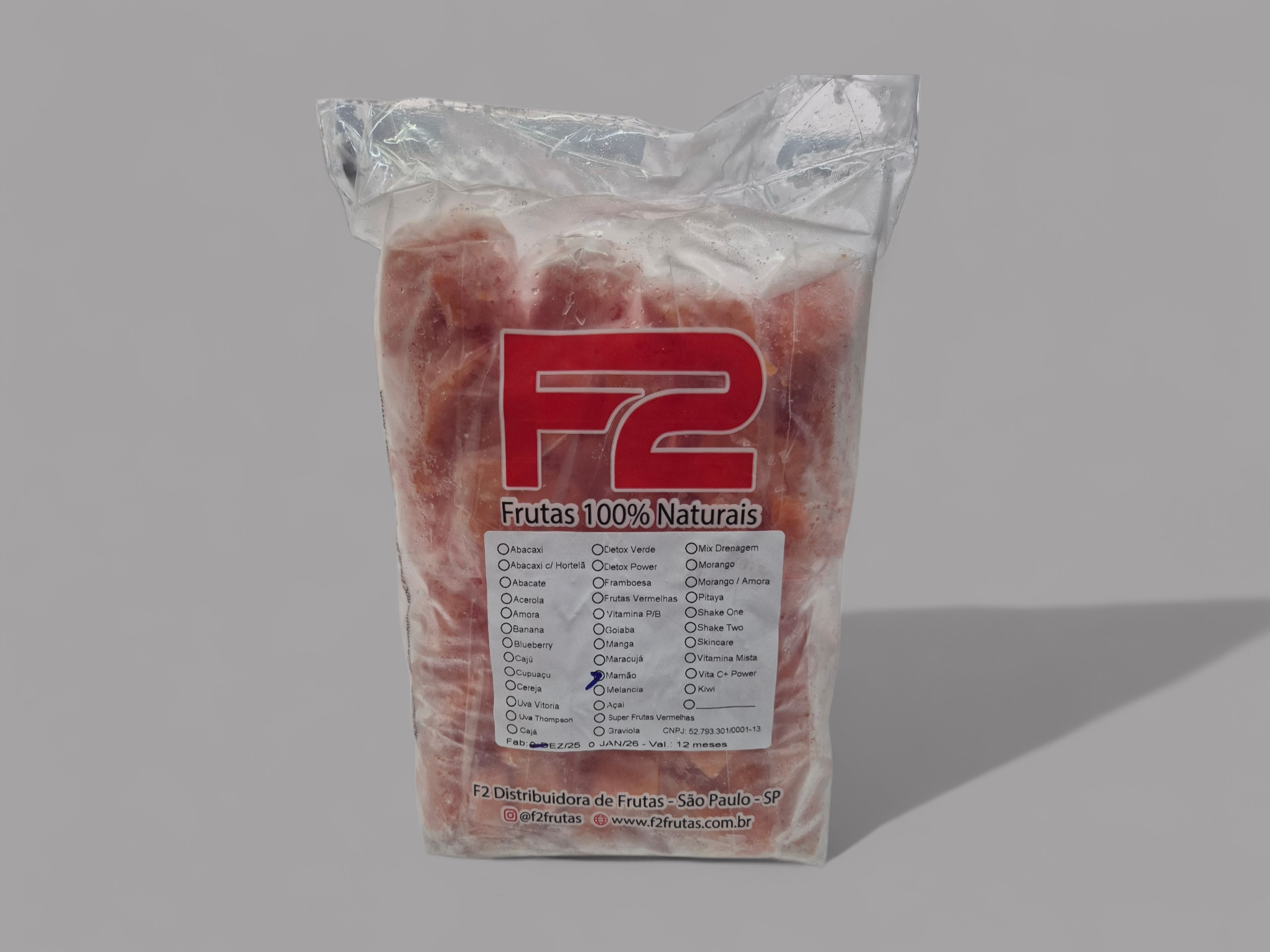 Mamão - 10 Doses Congeladas