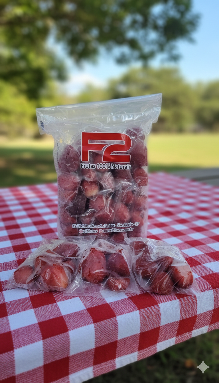 Morango - 10 Doses Congeladas