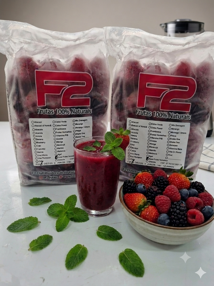 Fresh Frutas Vermelhas  - 10 Doses Congeladas