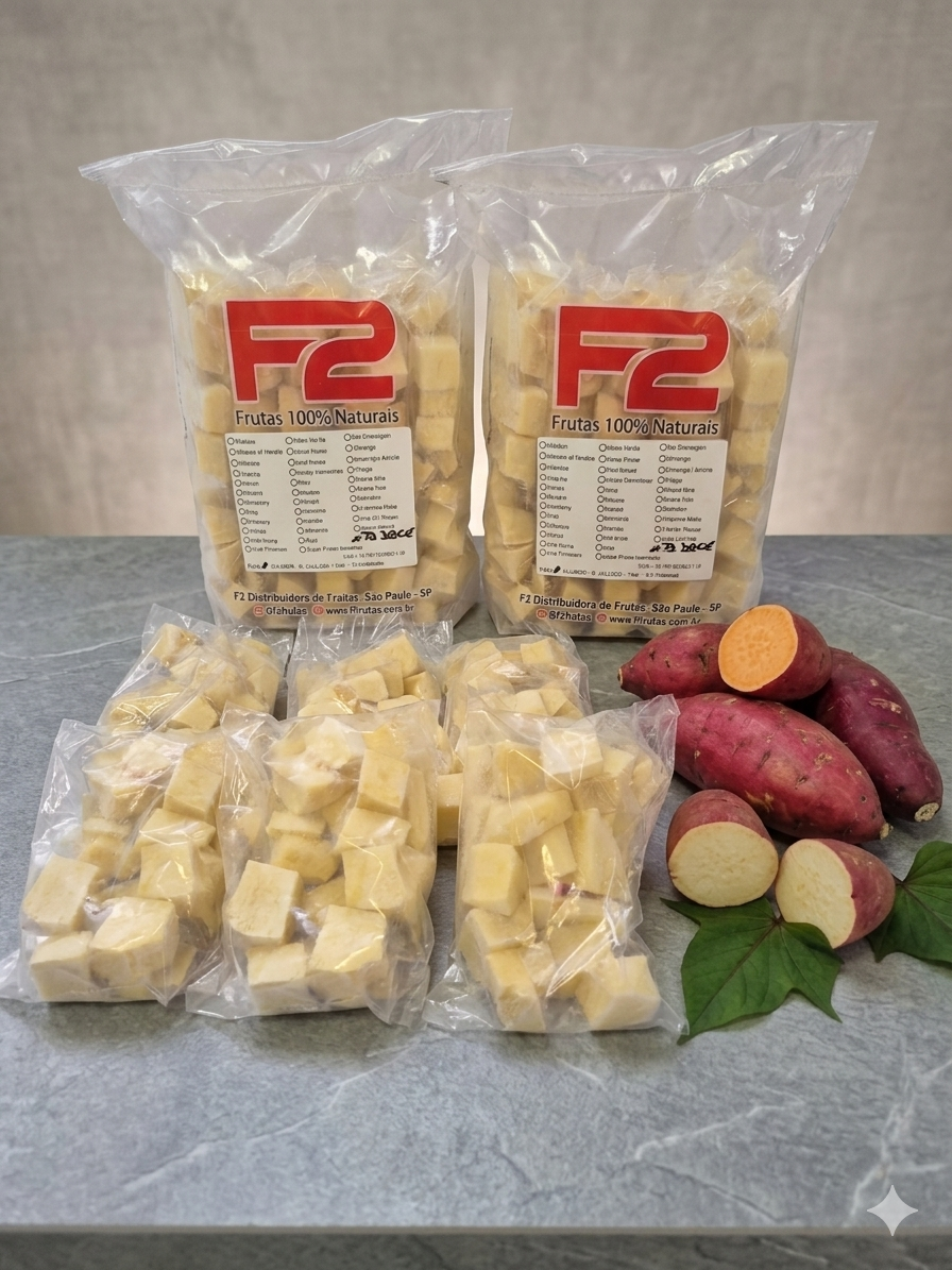 Batata Doce em cubos - 10 Doses
