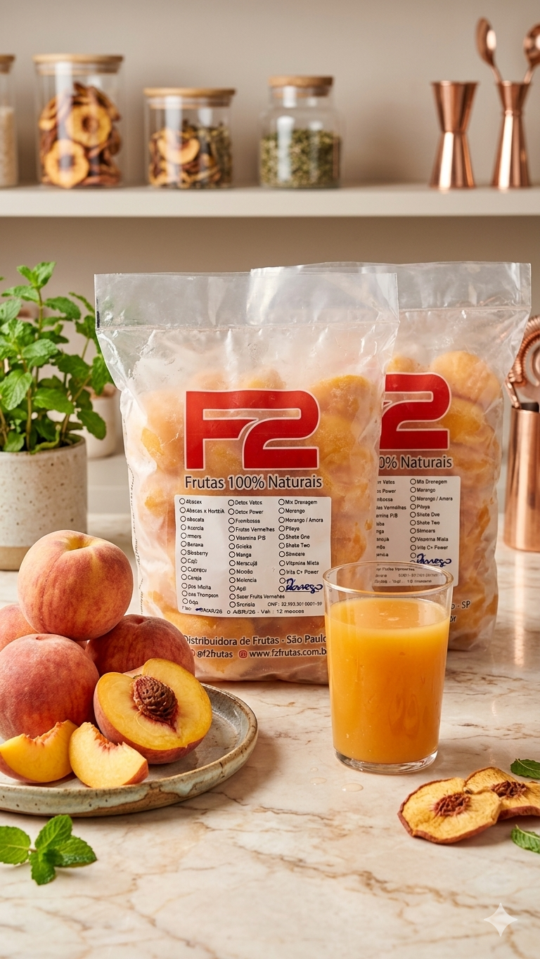 Pêssego - 10 Doses Congeladas