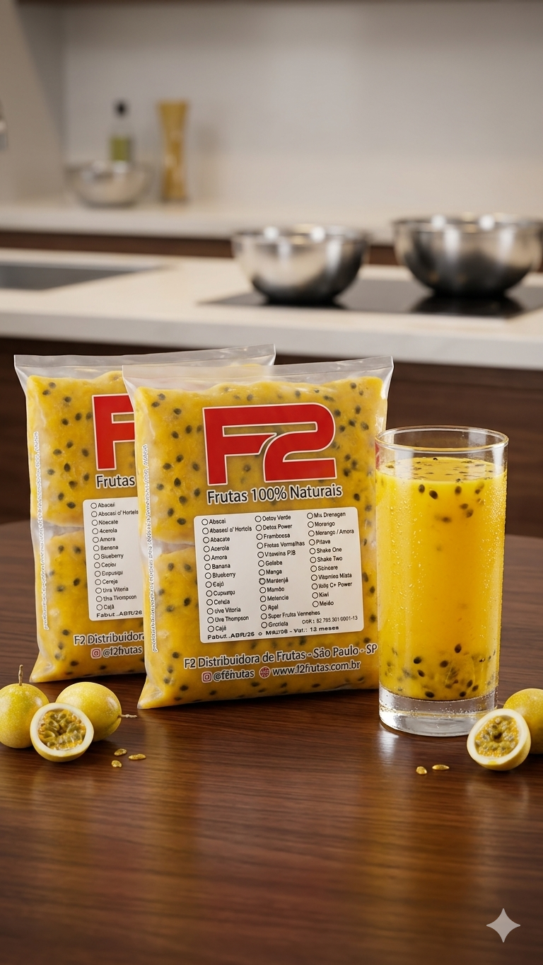 Maracujá - 10 Doses Congeladas