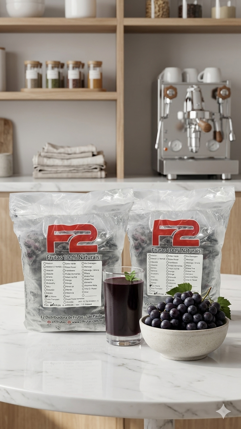 Uva Vitória S/Semente - 10 Doses Congeladas