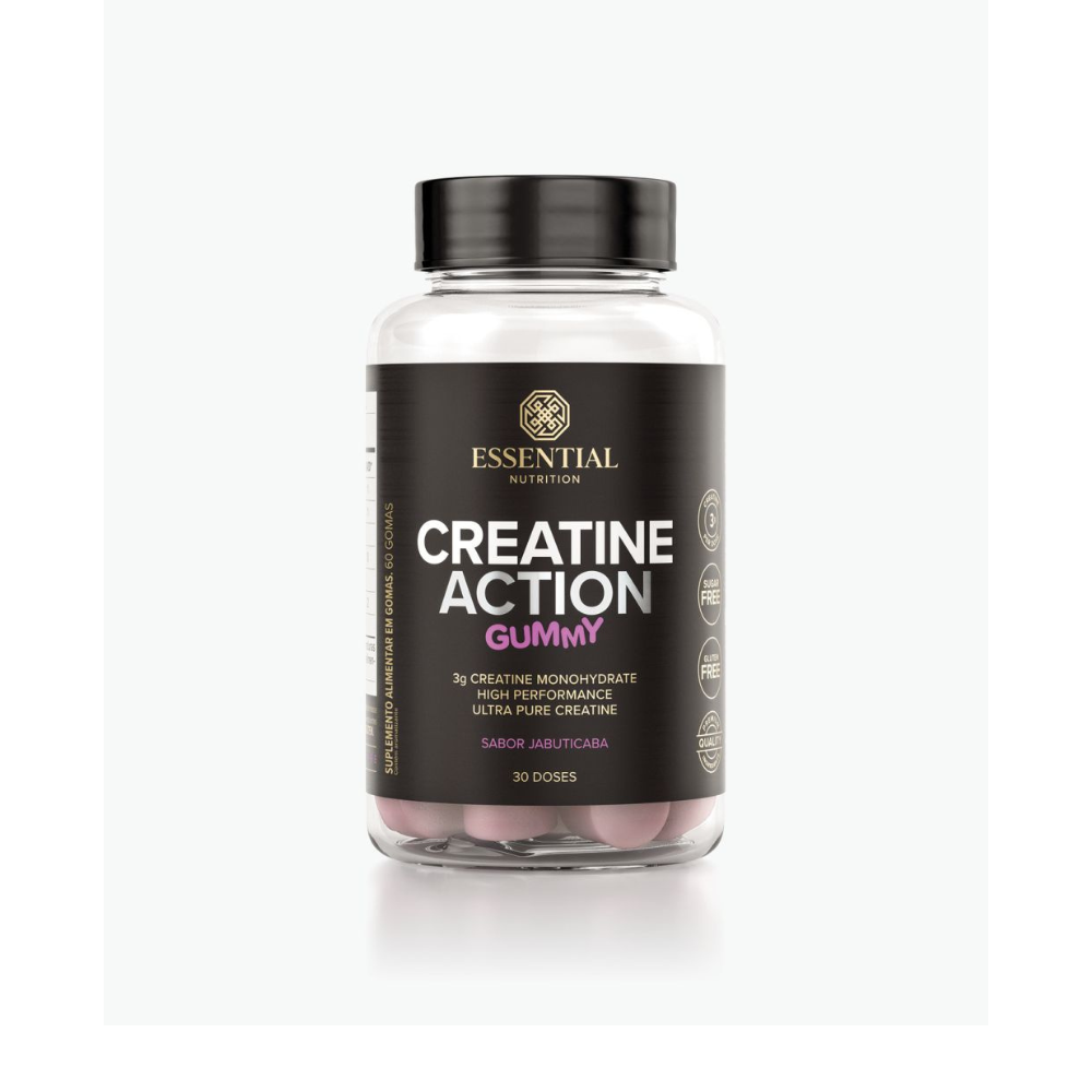 CREATINE ACTION GUMMY JABUTICABA 240G 60UN ESSENTIL