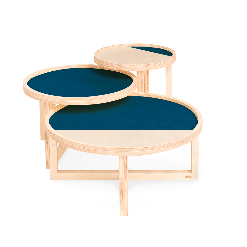 Mesa de Centro Vinil Pequena Classic Blue Mesa de Centro Vinil Pequena Classic Blue