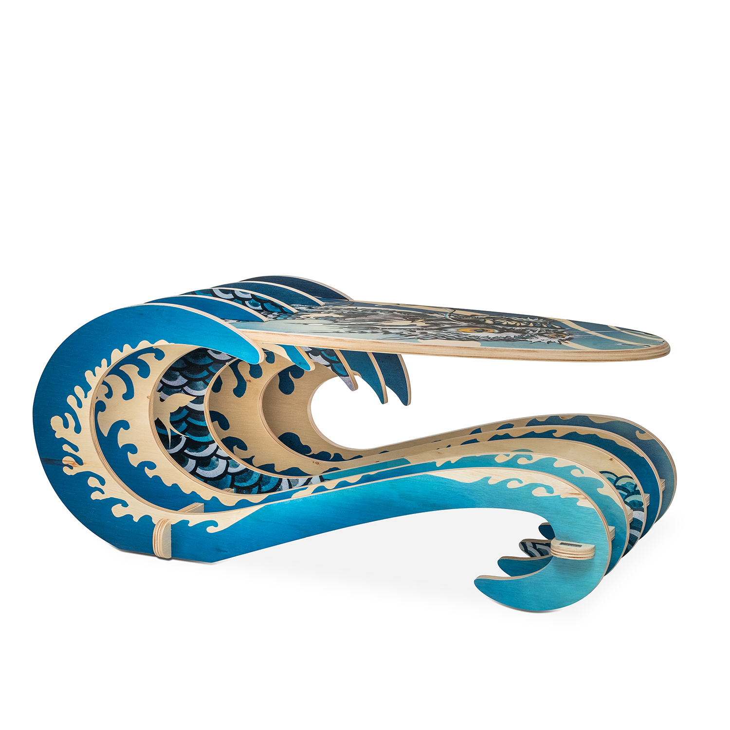 Mesa de Centro Brava Atsuo - Dragão Mesa de Centro Brava Atsuo - Dragão