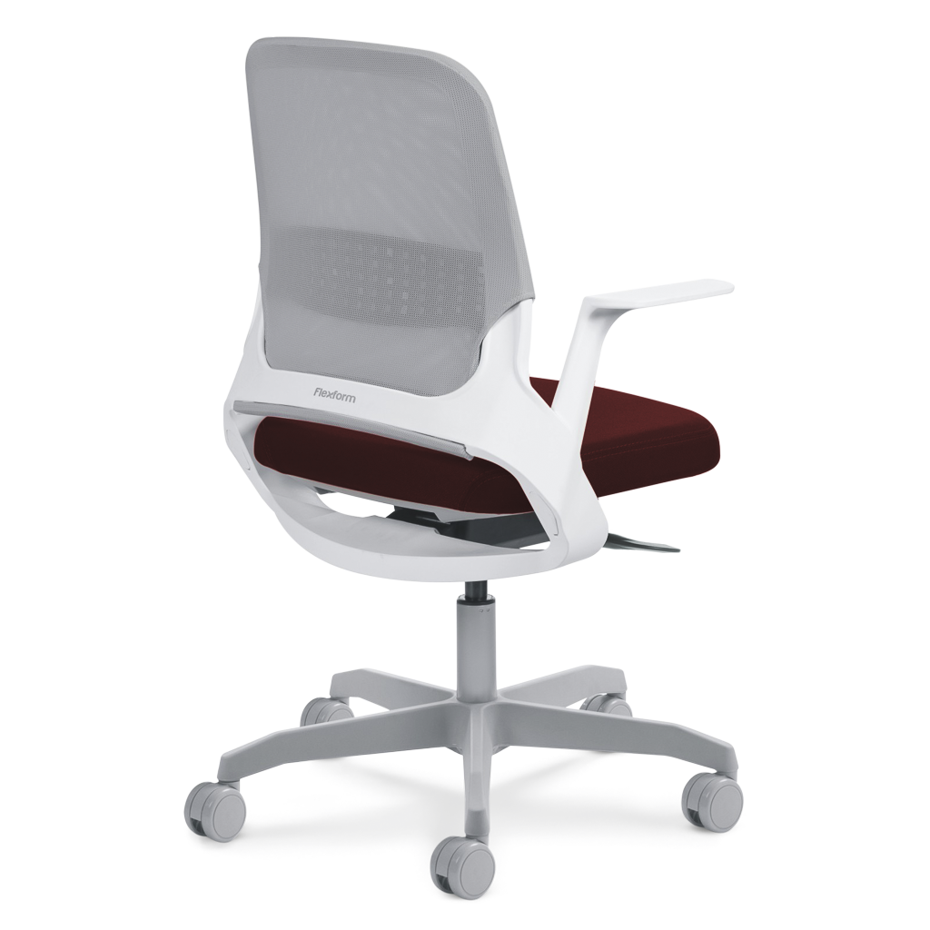Cadeira My Chair Tela White N Wine