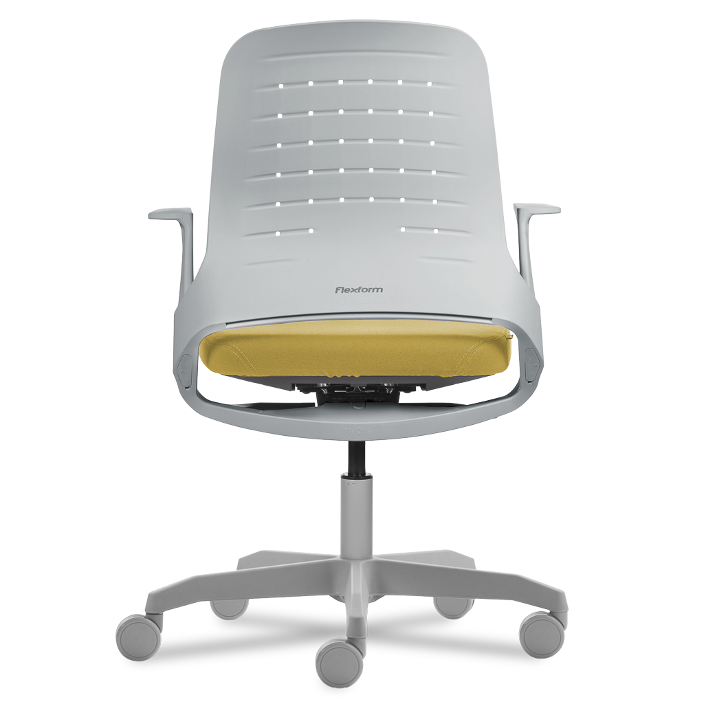 Cadeira My Chair Light Grey Yellow