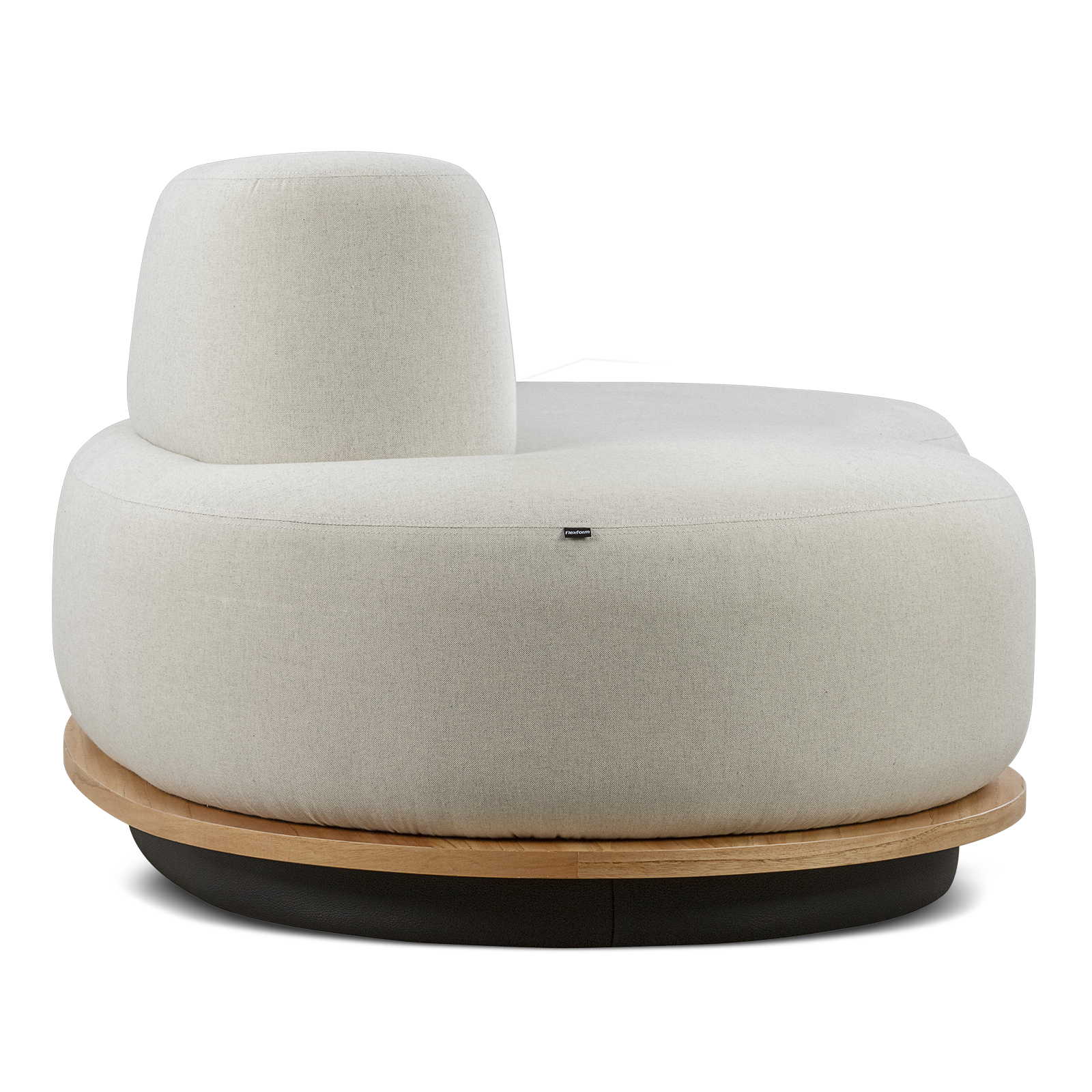 soffia クェート館 Sofá Curvo 3 Lugares Lagoon | Flexform