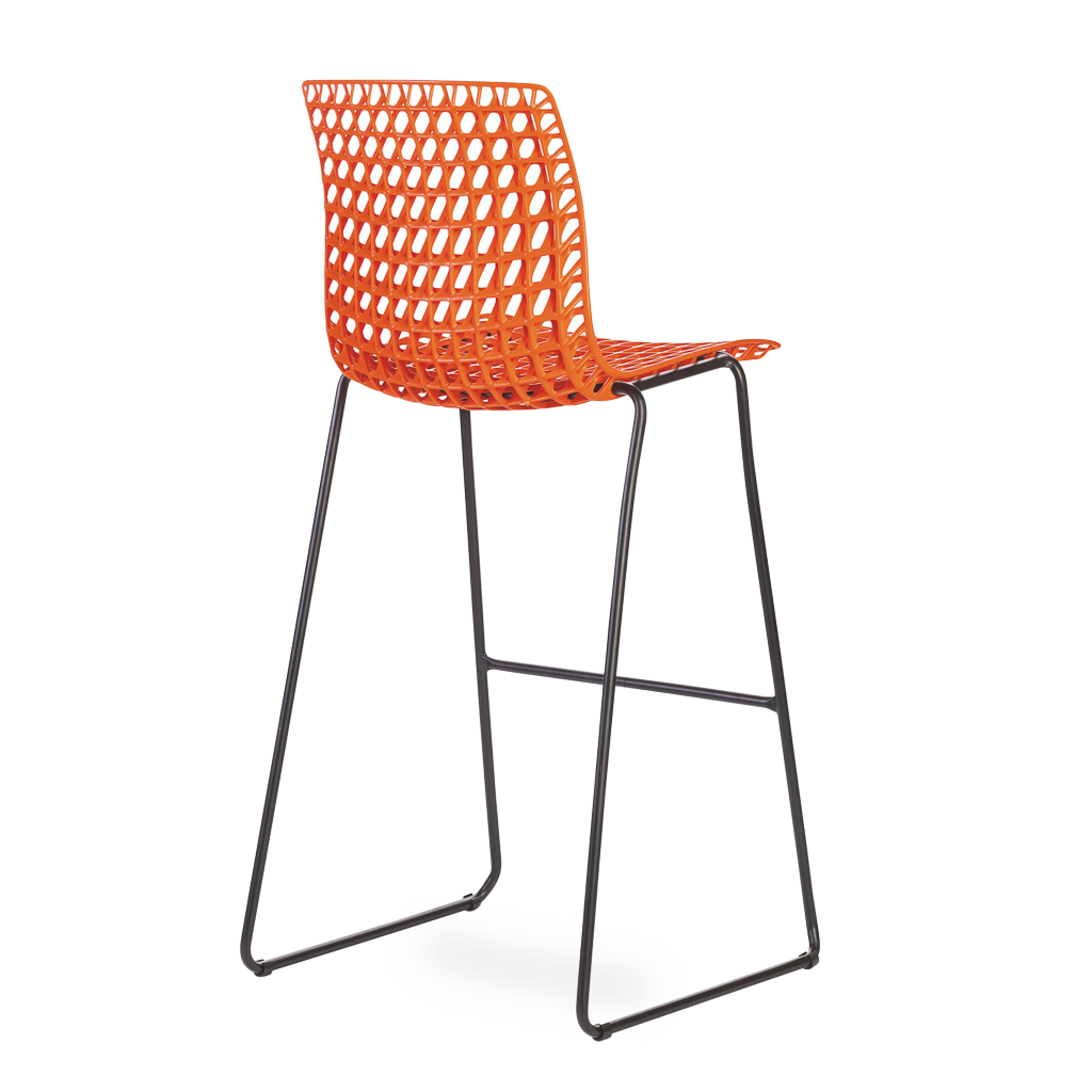 Banqueta Moiré Orange