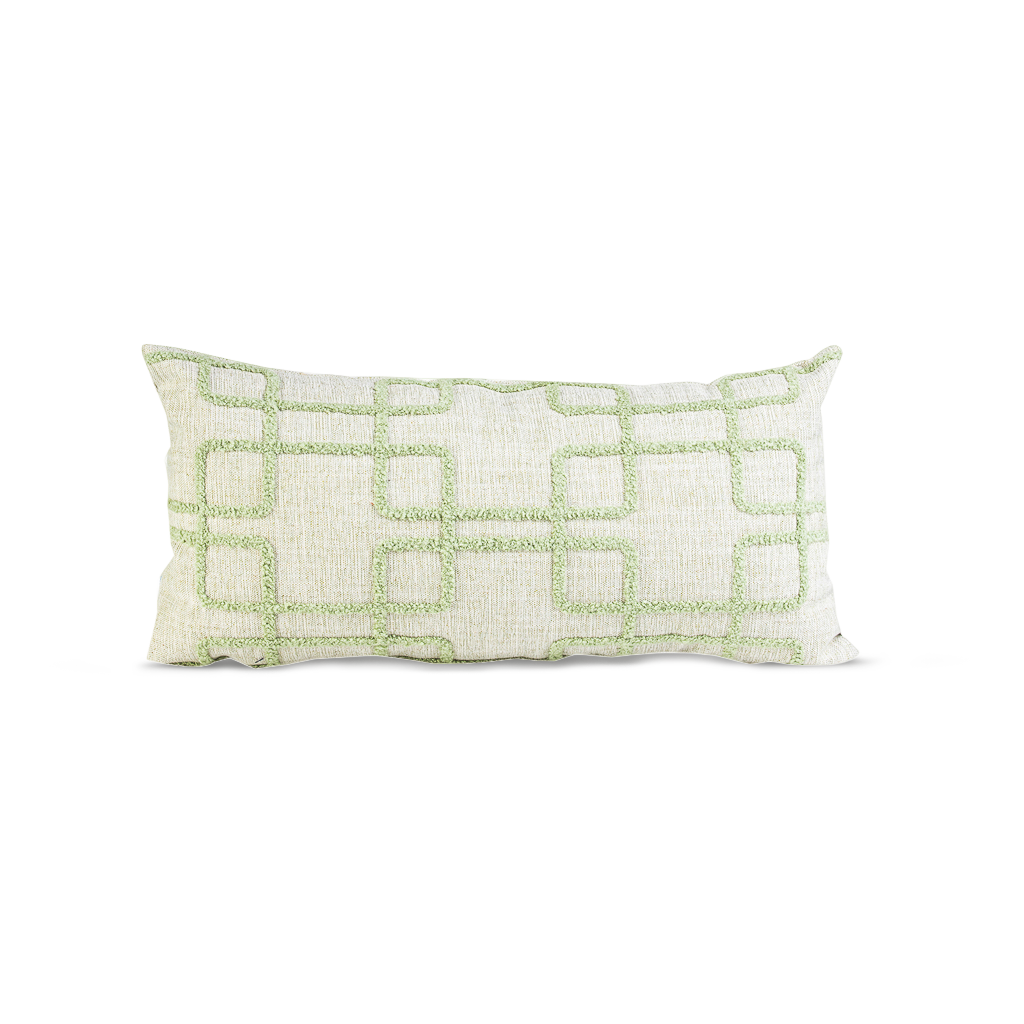 Almofada Linho Geo Mint Slim