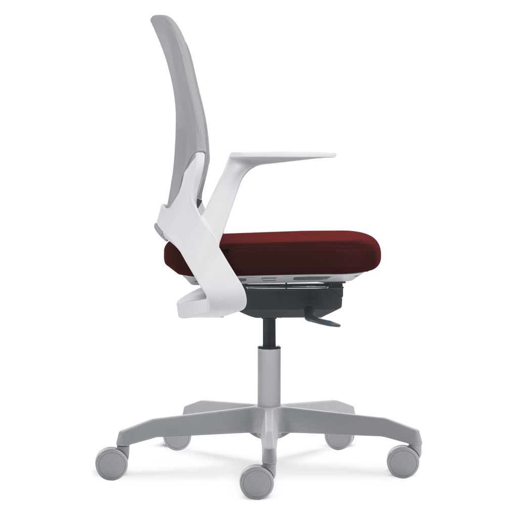 Cadeira My Chair Tela White N Wine