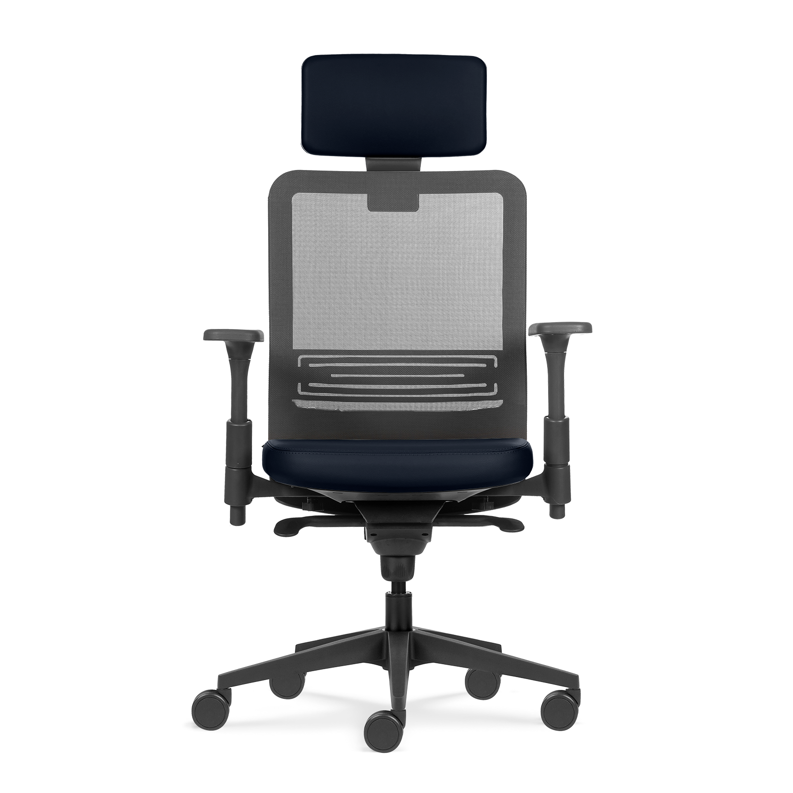 Cadeira Tecton HD Graphite N Blue
