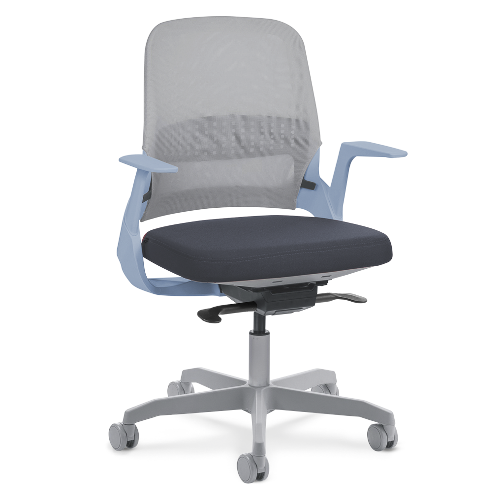 Cadeira My Chair Tela Graphite N Blue