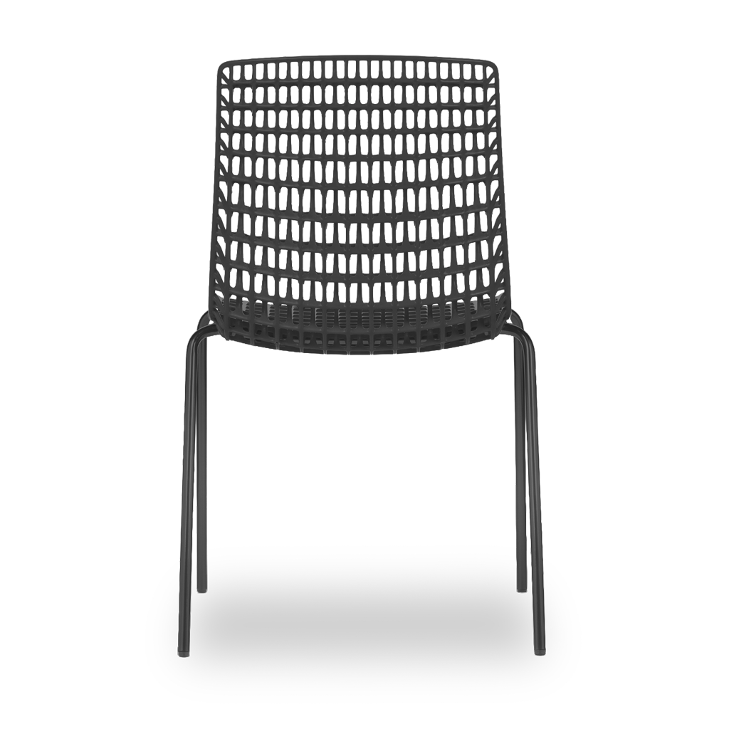Conjunto com 4 Cadeiras Moiré All Black