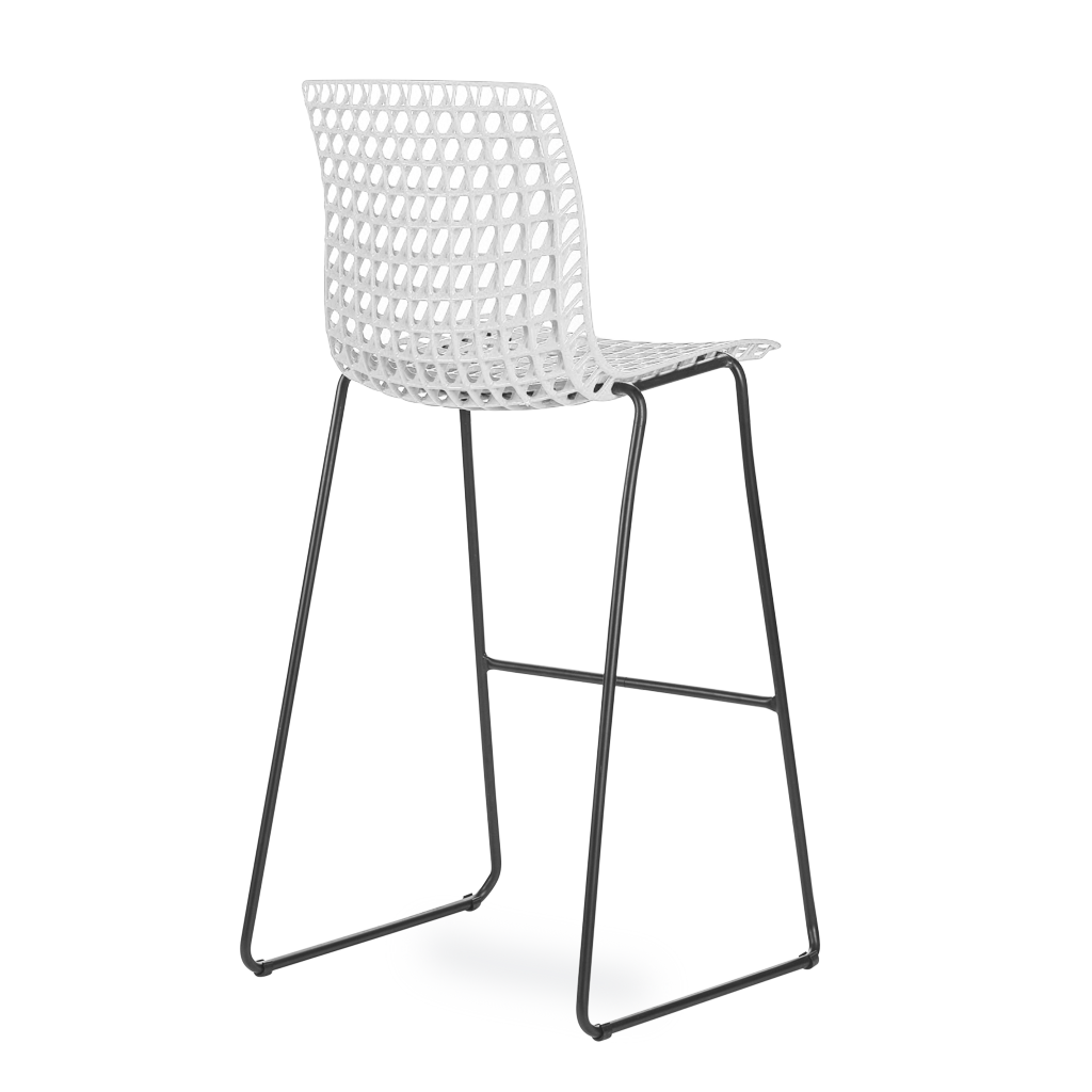 Banqueta Moiré White