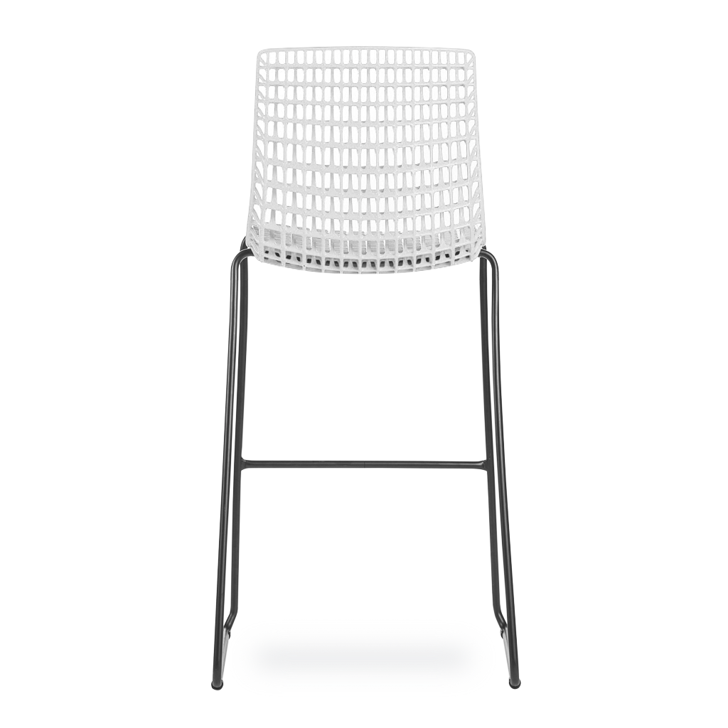 Banqueta Moiré White