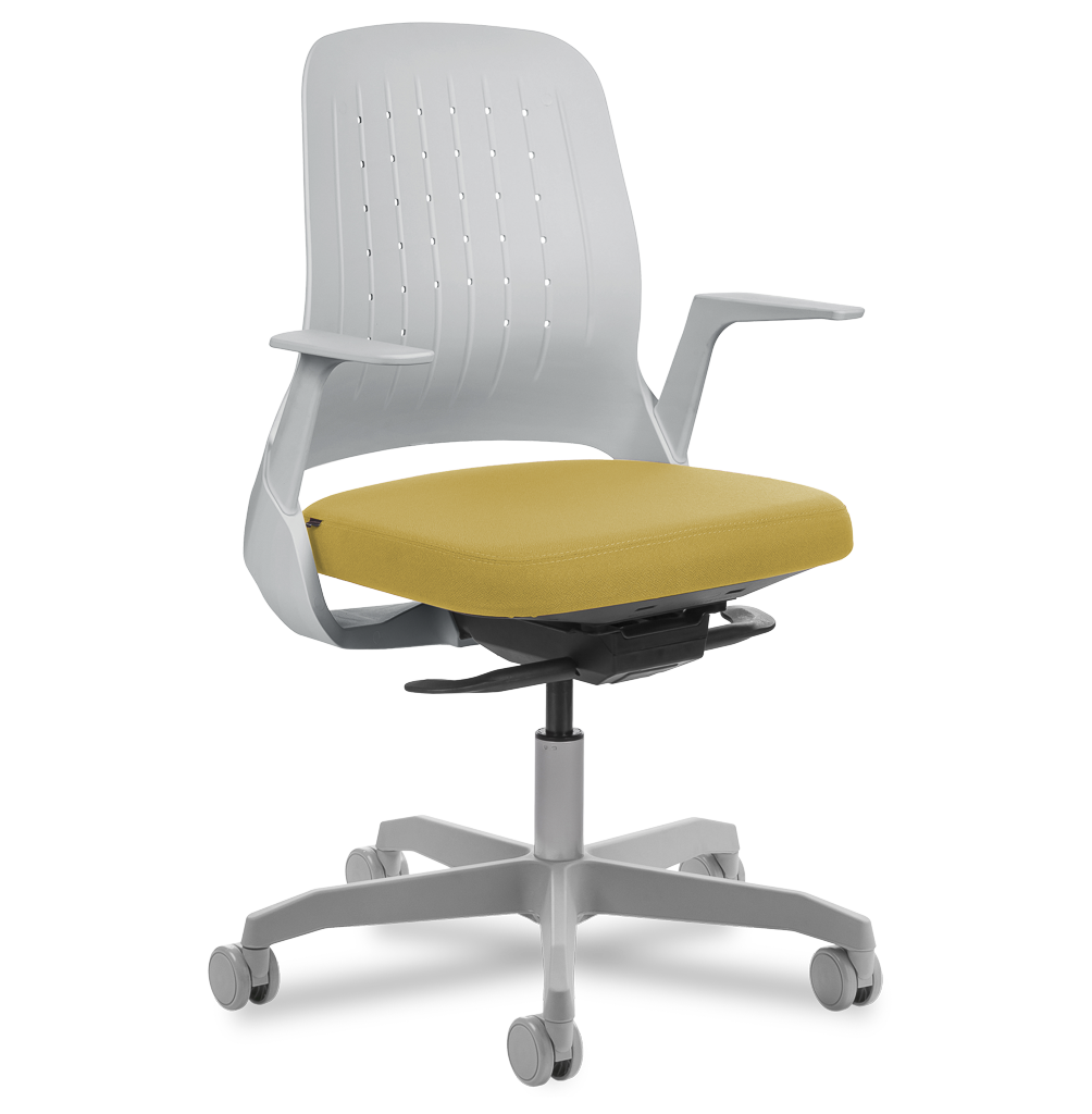 Cadeira My Chair Light Grey Yellow