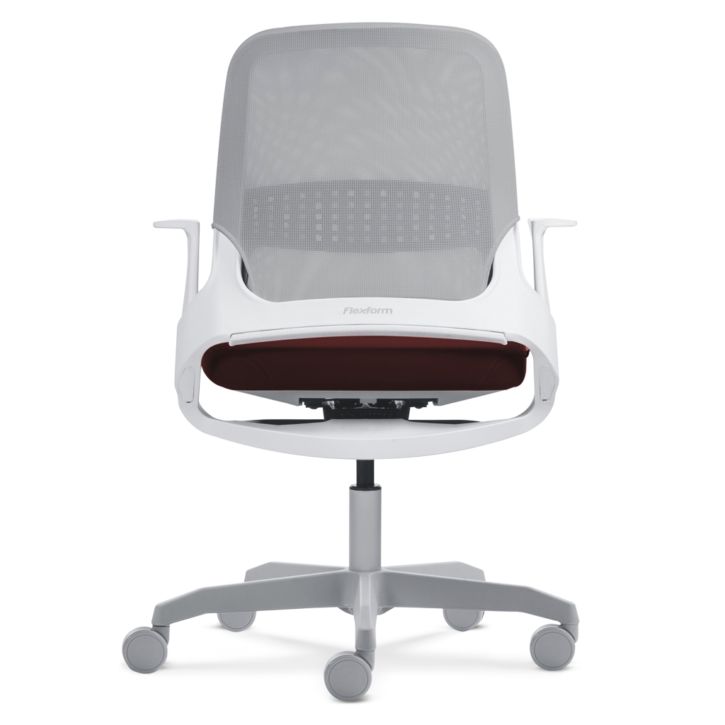 Cadeira My Chair Tela White N Wine