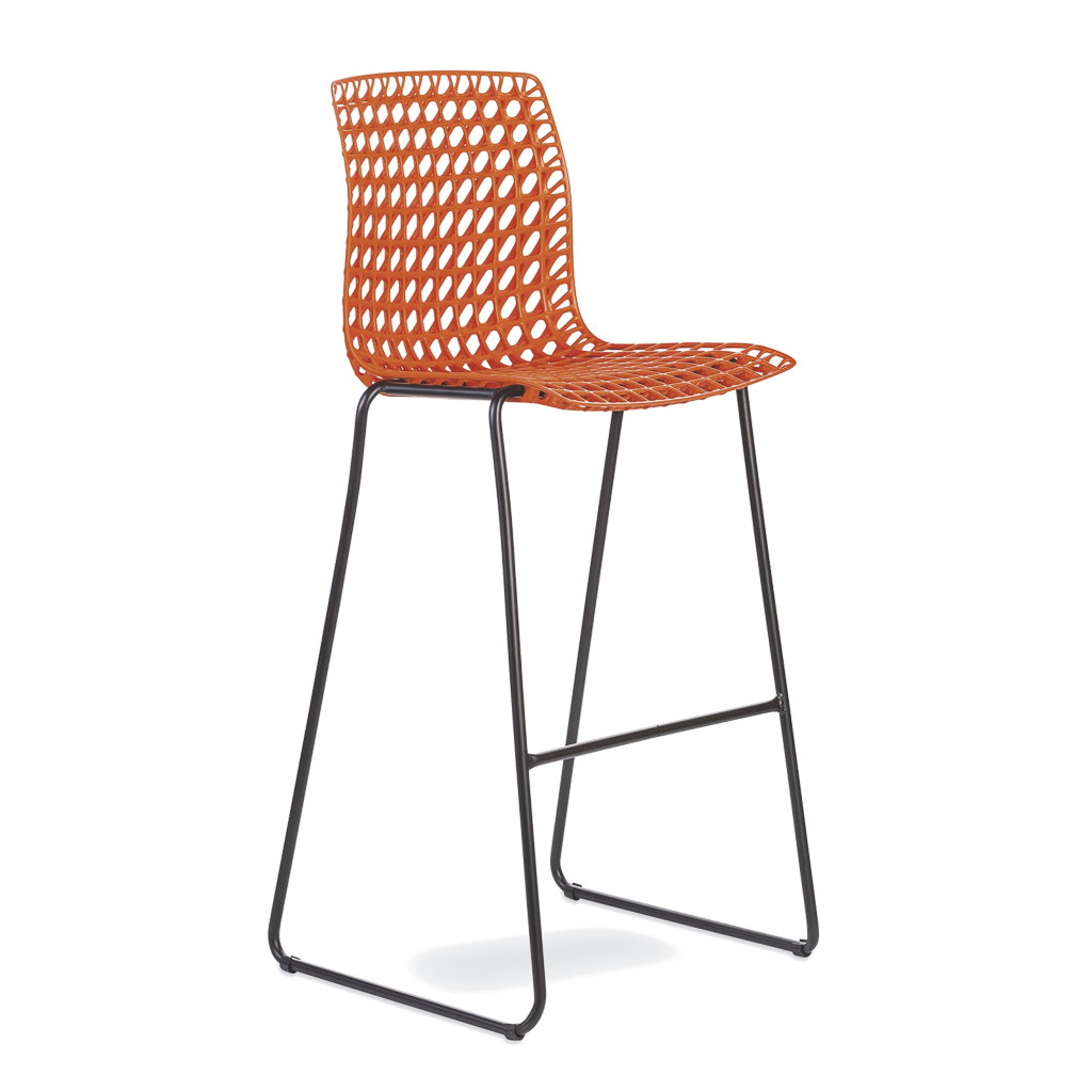 Banqueta Moiré Orange