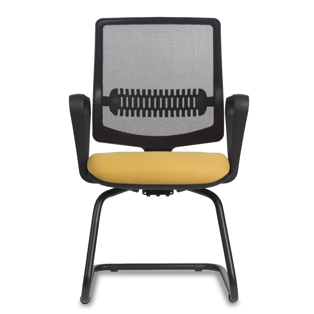 Cadeira Fixa Uni Black n Yellow