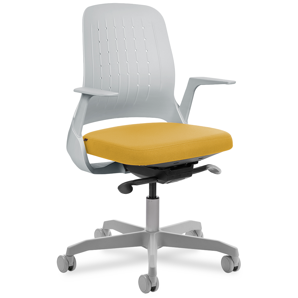 Cadeira My Chair Light Grey Yellow