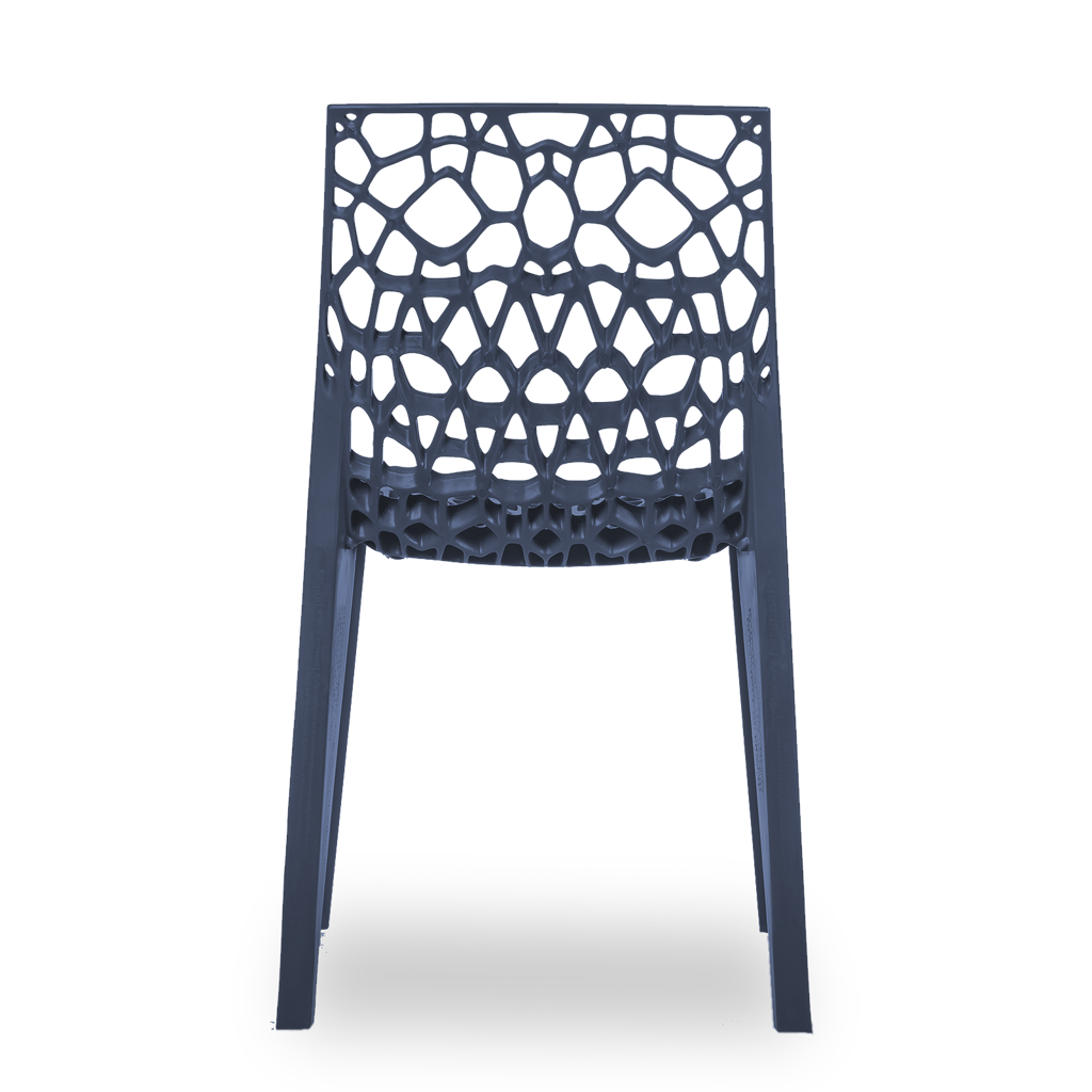 Conjunto com 4 Cadeiras Coral Azul Sóbrio